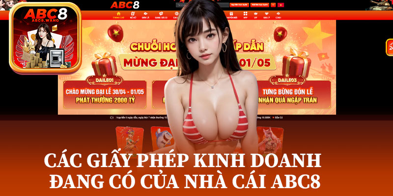 Các Giấy Phép Kinh Doanh Đang Có Của Nhà Cái ABC8